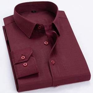 Camisa Formal de Algodón para Hombre, Ropa de Oficina Premium, Manga Larga, Transpirable, Tejido Clásico, Colección de Camisas de Vestir - Product Image 3