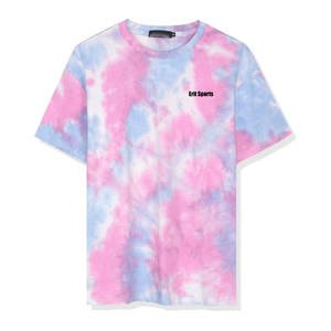 Chemise tie-dye respirante de qualité supérieure, écologique, avec logo personnalisé, manches courtes, décontractée, pour hommes, service OEM - Product Image 1
