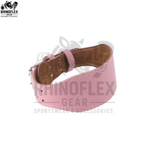 Cinturones de levantamiento de pesas de cuero de primera calidad con diseño de una o dos puntas, color personalizado y logotipo personalizado - Product Image 2