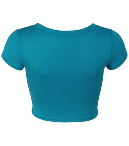 Camisetas Cortas Lisas para Mujer, Manga Corta, Ajustadas, Deportivas, para Fitness, Personalizables con Logotipo, Camisetas para Mujer - Product Image 3
