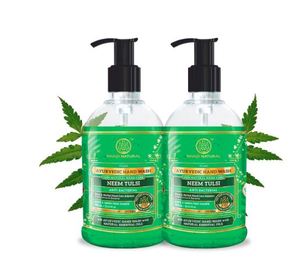 Jabón de manos natural Khadi con Neem y Tulsi, jabón ayurvédico para manos limpias, antibacteriano, para manos suaves y libres de gérmenes. - Product Image 1