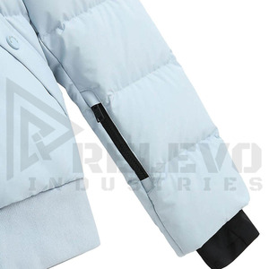 Blouson matelassé pour homme 280 GSM, en tissu polyester imperméable, à capuche, chaud, pour l'hiver, streetwear, fournisseur en gros - Product Image 5