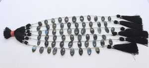Flashy <b>Labradorite</b> Smooth Marquise Cut Side Drill Gemstone Beads 7x14-8x16 MM <b>Labradorite</b> Fancy Shape Plain Loose Beads 5 Inch - Product Image 6