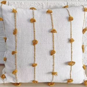 Cojín de Algodón Tejido, Cómodo y Duradero, con Estampado, Tela Suave y Transpirable, Almohada Decorativa Elegante para Sala de Estar, Sofá o Banco - Product Image 2