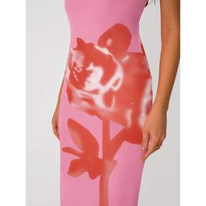 2025 à la mode sans bretelles été Tube imprimé moulante robes de soirée pour reine femmes longue fête Club vacances tenues vêtements - Product Image 5