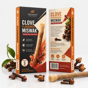 Miswak con Sabor a Clavo, Barra Masticable Herbal Natural para el Cuidado Bucal Tradicional, Blanqueamiento Dental, Aliento Fresco y Encías Saludables - Product Image 1