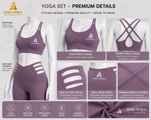 Women Seamless Yoga Set High Waist Leggings Cross <b>Back</b> Sports Bra Gym Workout Activewear Set - Product Image 5