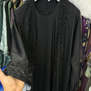 Stylish Elegant Hand Embroidered Abaya <b>For</b> Women Modest Islamic Wear - Product Image 1