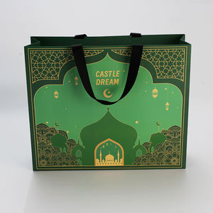 Sac cadeau de luxe personnalisé en papier blanc avec poignée en ruban, logo imprimé, sac d'emballage pour le shopping, fournisseur en gros - Product Image 2