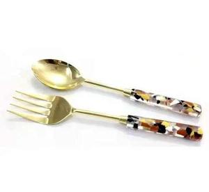 Juego de Cubiertos de Acero Inoxidable de Primera Calidad con Mango de Resina, Acabado Espejo, para Bodas, Restaurantes, Hoteles y Uso Doméstico - Product Image 3