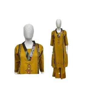Ropa Étnica Tradicional Premium para Mujer, Traje Indio Pakistaní, Kameez Bordado, Salwar MODAL, Protección Solar, Todas las Temporadas - Product Image 1