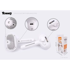 Cepillo Eléctrico para Mascotas Yommy de 20cm Recargable para Perros y Gatos - Product Image 1