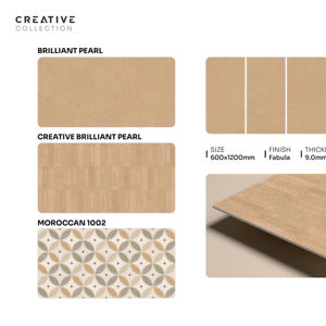 Dalle de porcelaine texturée de luxe Fabula 600x1200mm 60x120cm 24x48 pouces, grande surface décorative pour murs et sols contemporains - Product Image 1