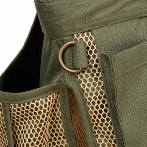 Gilet de tir à l'argile pour homme, respirant, dos en maille, multi-poches, fermeture éclair intégrale, pour la chasse et le tir au skeet, vente en gros OEM - Product Image 5