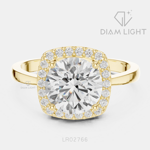 Bague de fiançailles en or blanc 14 carats avec diamant de laboratoire de 1,87 carat, couleur F+, clarté VS+, coupe ronde, bague de fiançailles et de mariage certifiée IGI - Product Image 5