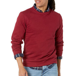 Sweat-shirts décontractés pour hommes de haute qualité, design personnalisé, motif uni, 100% coton molletonné, manches longues, hiver, faible MOQ, vente en gros - Product Image 4