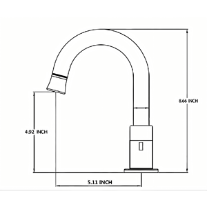 Rubinetto da Bagno Nero Opaco da 8 Pollici con 2 Maniglie e 3 Fori, con Doccetta Estraibile a 360 Gradi e Scarico a Scomparsa - Product Image 3