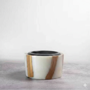 Porte-encens religieux en bois et résine, fait main, écologique, de qualité supérieure, moderne, élégant, pour le Ramadan - Product Image 1