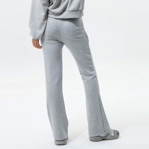 Pantalones de chándal acampanados para mujer, de cintura alta, pierna ancha, para yoga, fitness, o lazo de lazo. Fabricante mayorista OEM. - Product Image 5