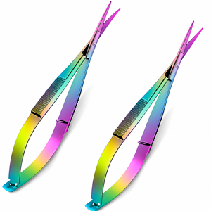 2 Piezas de Tijeras de Acero Inoxidable de 4.7 Pulgadas, Tijeras de Bordado, Tijeras de Costura, Tijeras para Recortar Cejas, Tijeras con Punta Curva - Product Image 3