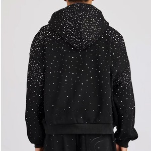 Custom <b>Rhinestone</b> <b>Hoodies</b> OEM Manufacturer Cotton Fleece Hoodie with Sparkle Stone Design for Fashion Wear <b>Rhinestone</b> <b>Hoodies</b> - Product Image 2
