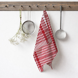 Serviette de cuisine en coton à motif à carreaux teint en fil, taille personnalisée, serviette de cuisine pour usage domestique, prix de gros - Product Image 1