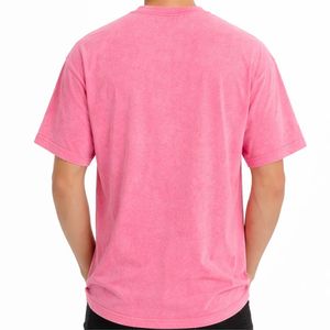 T-shirt Homme Vintage à Manches Courtes en Coton Lourd, Coupe Classique, Personnalisable avec Logo OEM, Effet Délavé à l'Acide, Impression DTG DTF, 100% Coton - Product Image 3