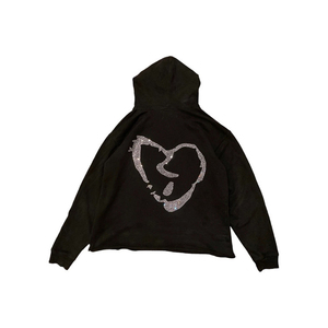 New Arrival Custom <b>Thermal</b> Rhinestone Pullover Hoodie <b>Men</b> Polyester/Cotton Fleece Oversized Loose Fit Winter Casual/Elegant - Product Image 1