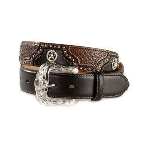 Ceinture en cuir pur de style européen avec boucle argentée, accessoires cadeaux pour hommes - Product Image 1
