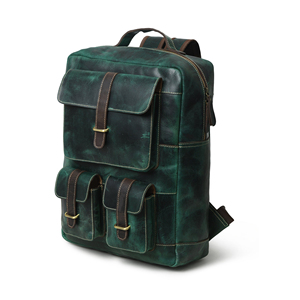 Mochila de Cuero Genuino Personalizada de Lujo para Hombre, Mochila para Portátil, Bolsa de Viaje Impermeable, Mochilas de Cuero Real Duraderas LBK-0128 - Product Image 4