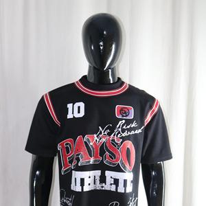 T-shirt streetwear noir, poids lourd 300 GSM, 100% coton, impression sérigraphique, tailles américaines, impression intégrale, URBAN PRODUCTIONS - Product Image 2