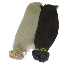 Professionnelles de cheveux humains, cuticules ajustées, postiches de cheveux humains, lisses, doublement tirés, échantillon de vente - Product Image 1