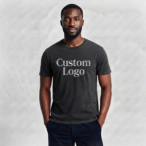 <b>Clothing</b> Manufacturer Wholesale Custom 100% Cotton Blank Drop Shoulder T Shirt Plus Size Men's T-Shirts - Product Image 2