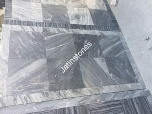 Losa de Piedra con Patrón de Rayas de Mármol Negro Markino para Revestimiento Arquitectónico, Mostrador de Recepción, Tablero de Mesa, Escalera, Loseta para Escalones - Product Image 4