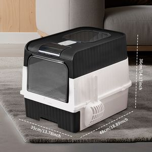 Black Magic Cube 9L Lettiera Intelligente per Gatti con Pulizia Automatica, Materiale PP, Design Silenzioso, Libera le Mani, Goditi la Vita Pura - Product Image 1