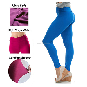 Latest Design Two-Panel Yoga <b>Leggings</b> High Waist Polyester/Spandex Sports Gym Workout Running Tights Casual Mid Waist <b>Pockets</b> - Product Image 6