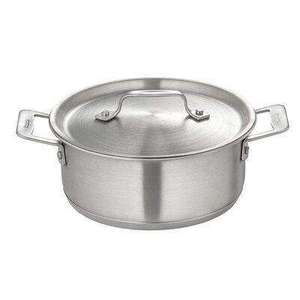 Olla de Acero Inoxidable Moderna y Ecológica, Apta para Lavavajillas, con Tapa, 24 cm, Utensilio de Cocina Duradero de Gran Capacidad para Gas e Inducción - Product Image 1