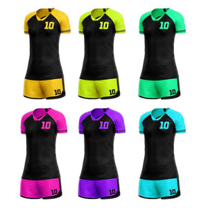 ชุดเสื้อฟุตบอลแบบซับลิเมชั่นสั่งทำได้สำหรับผู้ใหญ่และเด็ก  ชุดเสื้อและกางเกงขาสั้น โพลีเอสเตอร์ ระบายอากาศได้ดี แห้งเร็ว ชุดฟุตบอล - Product Image 1