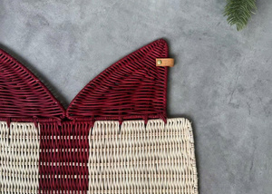 Christmas Gift Box Shaped Rattan <b>Placemat</b> Handmade Natural Woven Table <b>Placemat</b> <b>Xmas</b> Dining Table Decor Holiday Table Setting - Product Image 3