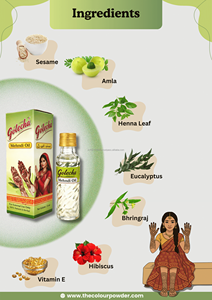 Huile de Henné Premium – Intensificateur de Teinte Foncée – Améliore l'Intensité de la Couleur du Mehndi – Formule Longue Durée et à Développement Rapide - Product Image 4