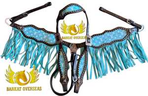 Selle Western Anglaise de Designer en Cuir Véritable Faite à la Main, Ensemble d'Équipement Équestre Léger (Longe et Plastron) – Prêt à l'Expédition - Product Image 2