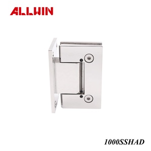 Bisagra Cuadrada para Puerta de Ducha, 90 Grados, Acero Inoxidable, Cierre Suave, Ajustable para Puerta de Vidrio ALLWIN 1000SS - Product Image 6