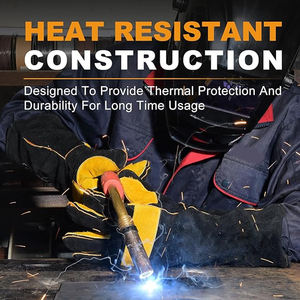 Gants de soudage TIG MIG OEM ODM en cuir durable, compatibles écran tactile, pour extérieur, couleur personnalisable, en vente - Product Image 2