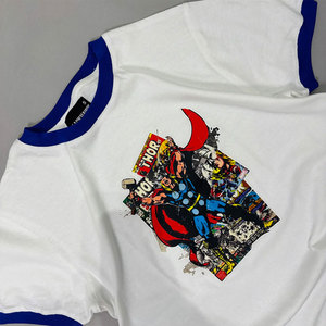 Camiseta Personalizada con Estampado Gráfico de Thor, 100% Algodón Tejido, Cuello en Contraste, Estilo Vintage Urbano - Product Image 5