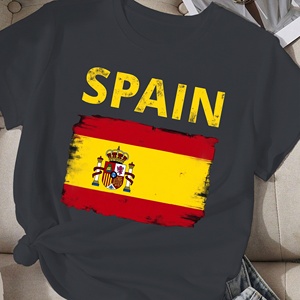Camiseta cómoda para mujer ESPAÑA con bandera española - Product Image 3