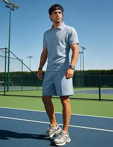Conjunto de Camiseta y Pantalones Cortos Casuales para Hombre, Impresión Personalizada, Ropa de Verano Transpirable, de Secado Rápido y Ecológica - Product Image 1