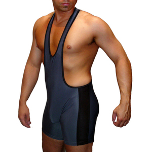High Quality Mens Wrestling Singlet Custom for Stretch Compression Gear Quick Dry Breathable <b>Professional</b> Matches - Product Image 1