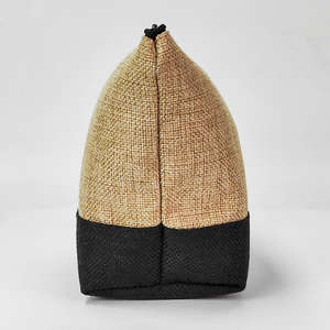 Bolsa de Cosméticos de Yute con Impresión Personalizada, Organizador de Maquillaje Ecológico y Natural para Viajes - Product Image 4