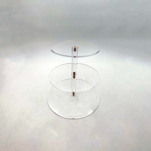 2025 Nueva fábrica personalizada 3/4/5/6 niveles soporte de exhibición de acrílico elevador transparente cuadrado redondo para tienda de postres de comida - Product Image 6