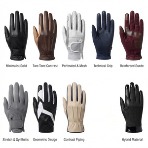 Guantes de Montar de Cuero para Hombre y Mujer, Guantes de Invierno para Exteriores Antideslizantes para Uso Ecuestre - Product Image 2